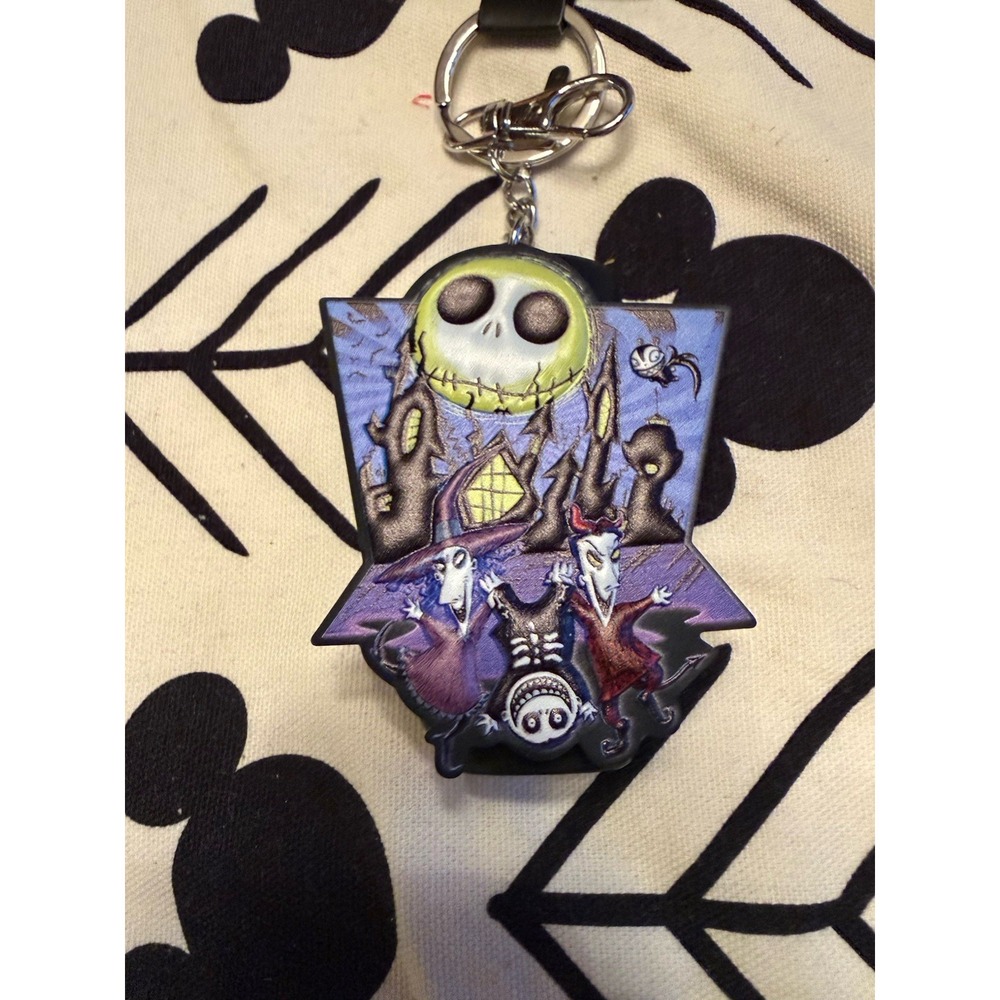 Disney Store Nightmare Before Christmas Jack Hand Sanitizer Holder Keychain NWT - Picture 2 of 3